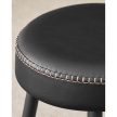 ECHO Bárszék 2 db, varrott műbőr borítás, fekete, 76 cm magas