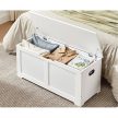 Tároló láda, rendszerező pad, fehér 100x40x46cm