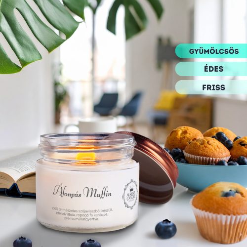 Áfonyás Muffin (Megújult) - Vintage illatgyertya