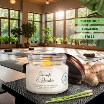 Citromfű & Gyömbér - Vintage illatgyertya