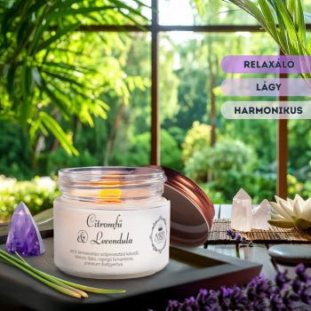 Citromfű & Levendula - Vintage illatgyertya