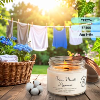Frissen Mosott Ágynemű (Megújult)- Vintage illatgyertya