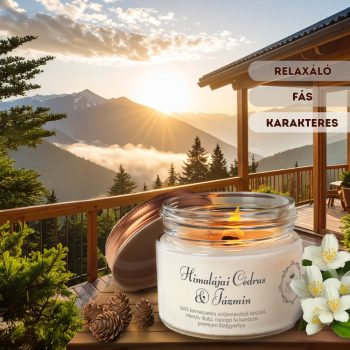 Himalájai Cédrus & Jázmin - Vintage illatgyertya
