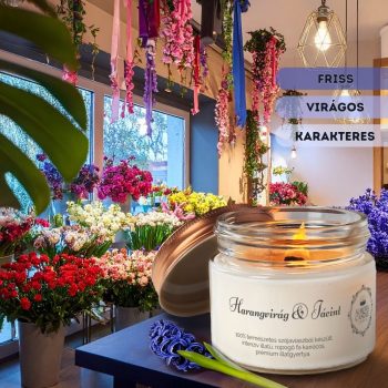 Harangvirág & Jácint – Vintage illatgyertya