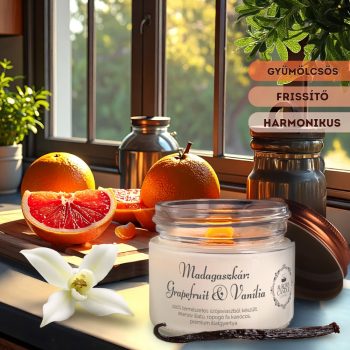Madagaszkár: Grapefruit & Vanília - Vintage illatgyertya