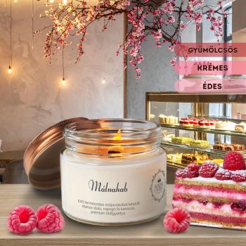 Málnahab - Vintage illatgyertya